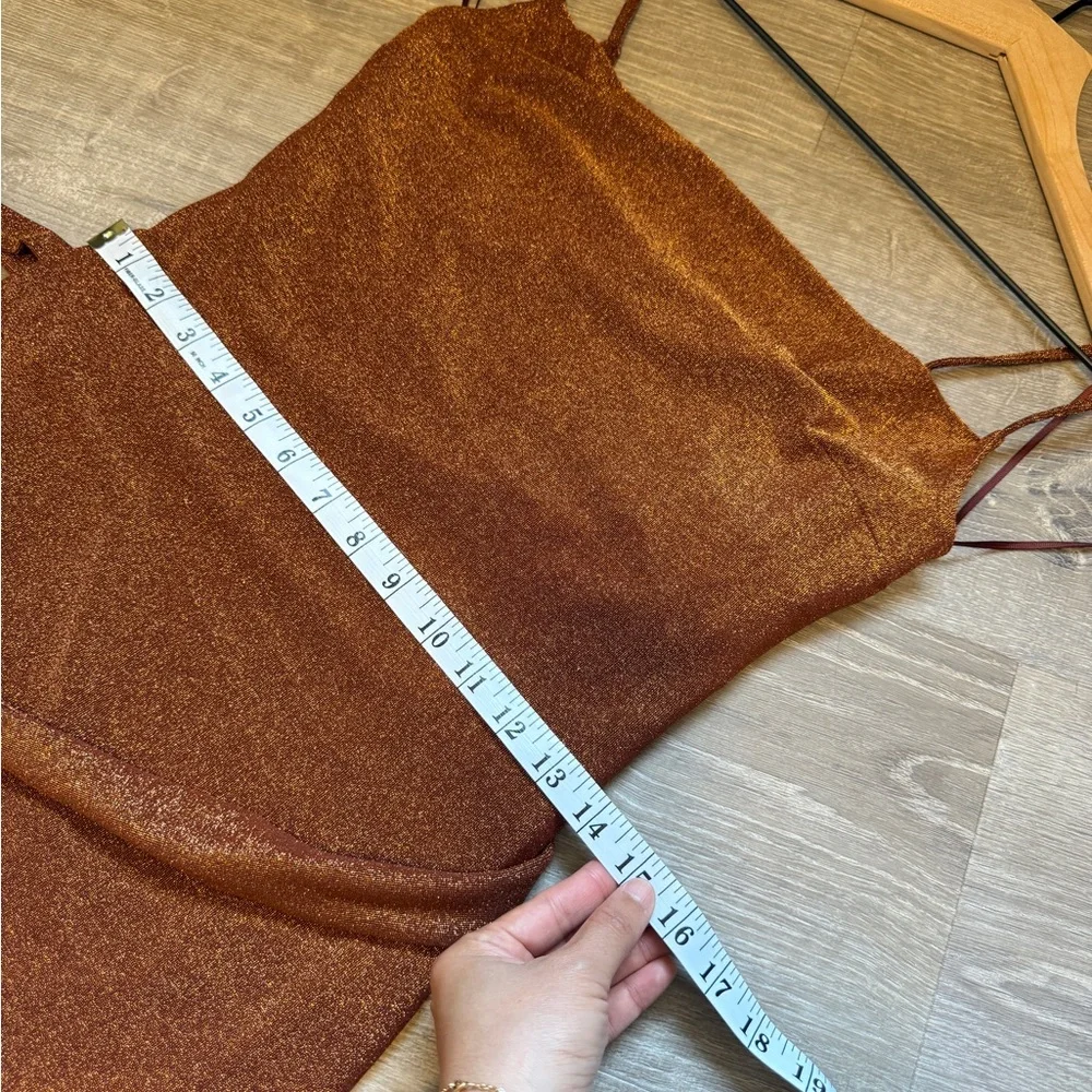 Express Elegant Brown Sleeveless Dress- XXS